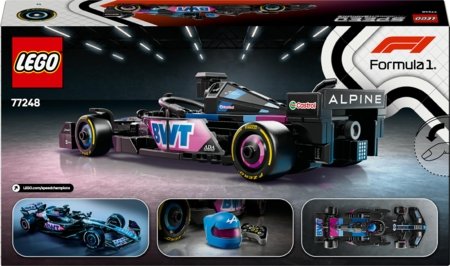 77248 LEGO® Speed Champions BWT Alpine F1® Team A524 võidusõiduauto 