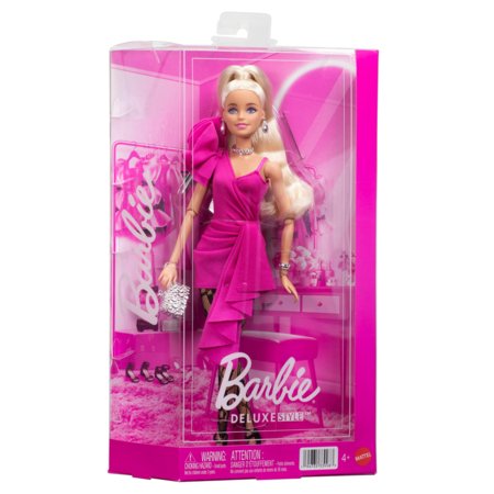 BARBIE BARBIECORE DELUXE FASHIONISTAS nukk roosas ja mustas kostüümis, JJN73 