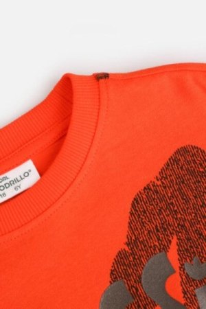 COCCODRILLO t-shirt DIGITAL BOY KIDS, punased, ZC4143102DBK-009-122, 122 cm 