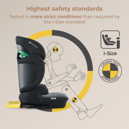 KINDERKRAFT turvatool XPAND 2 PRO, i-Size 100–150 cm, must, KCXPPR02BLK0000 