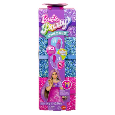 BARBIE Party Unboxed Reveal –Glamuuripeo sari: Roosas kleidis, JFY67 