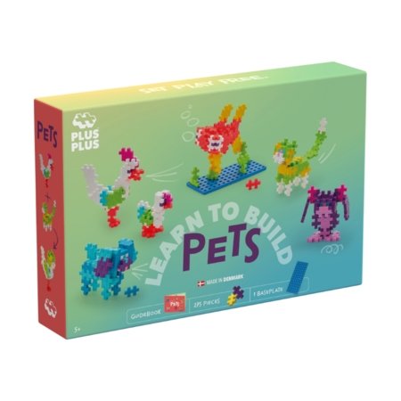 PLUS PLUS konstruktor Learn to Build - lemmikloomad, 3962 