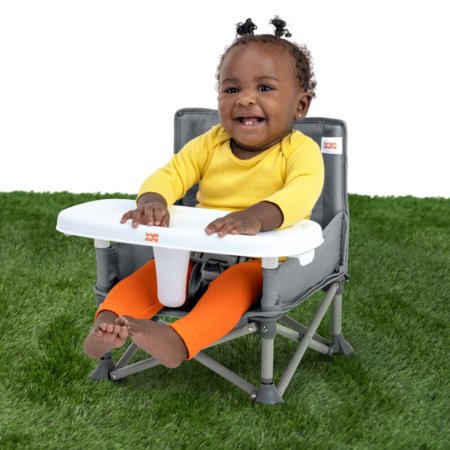 BRIGHT STARTS söögitool - booster POP 'N SIT, GREY, 17198 