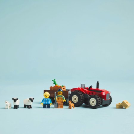 60461 LEGO® City Great Vehicles Punane farmitraktor haagise ja lambaga 