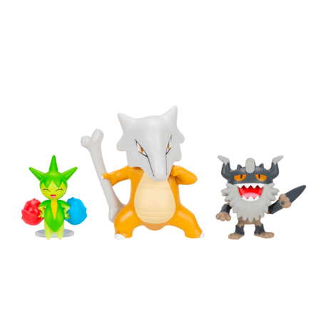 POKEMON Roselia alusega, Perrserker ja Marowak figuurid, 3 tk, PKW4095 