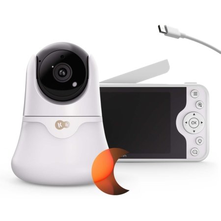 KINDERKRAFT video beebimonitor öövalgusega NITEEYE GLOW, White, KENIGL00WHT0000 