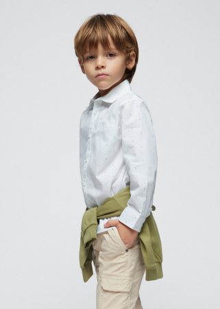 MAYORAL pikkade varrukatega särk 5D, valged, 3124-39 