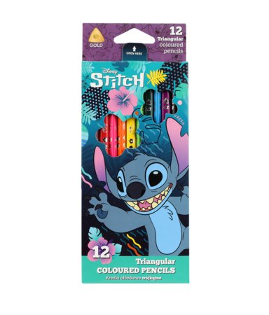 STITCH värvilised pliiatsid, 54786PTR/C 