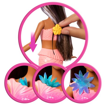 BARBIE Lillemaagia Merineitsi – Brünett, JDM73 