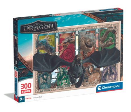 CLEMENTONI CHILDREN PUZZLE How To Train Your Dragon, 300 tk,, 21748 