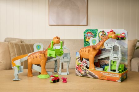 PAW PATROL mängukomplekt Pup Squad Lift & Race Dino, 6075941 