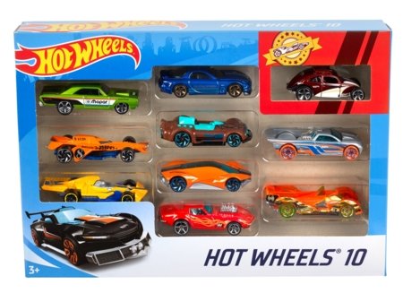 HOT WHEELS auto 10-pakk Basic, asst, 54886 