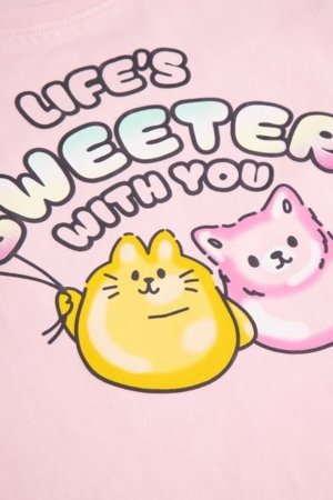 COCCODRILLO lühikeste varrukatega t-särk, roosad, WC6143201SGK-007-104, 104 cm 