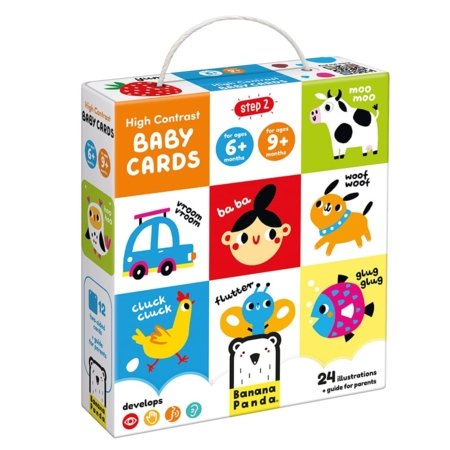 BANANAPANDA kontrastsed High Contrast Baby Cards, 76277 