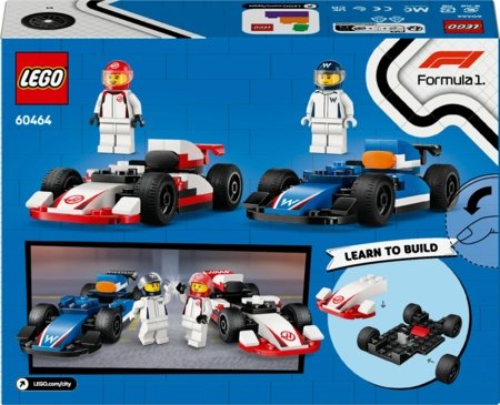 60464 LEGO® City Project Alicia 2025 F1® Williams Racing ja Haas F1® Race autod 