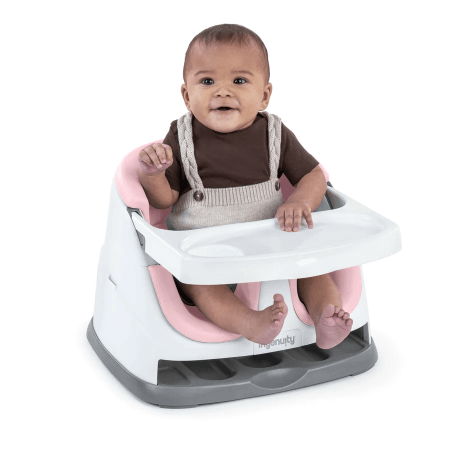 INGENUITY söögitool - booster Baby Base 2-in-1, rose, 16726 