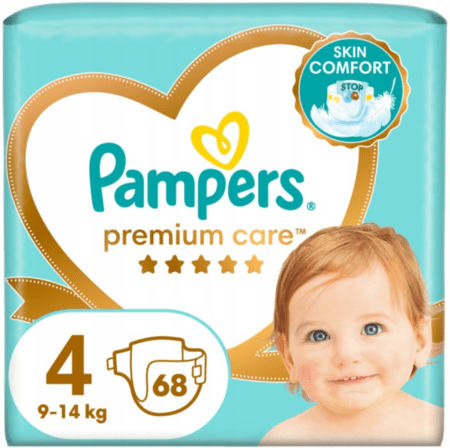 PAMPERS mähkmed Premium Care, 4 suurus 9-14kg, 68 tk., 80887353 