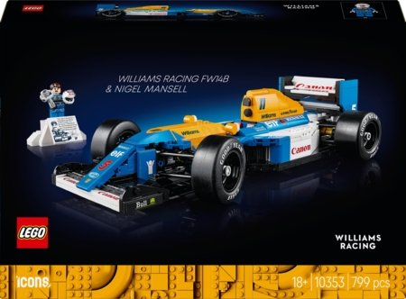 10353 LEGO® Icons Williams Racing FW14B ja Nigel Mansell 