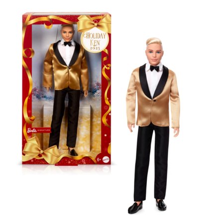 BARBIE Ken pidulik jõulunukk 2025, JGK55 