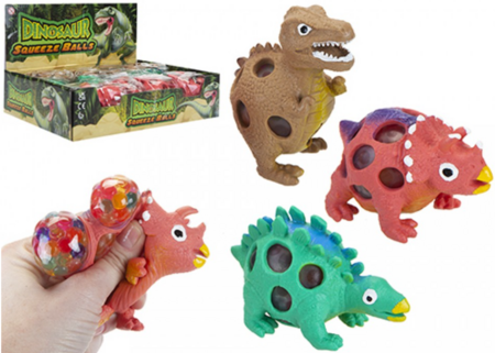 Pehme dinosauruse stressivastane pall, assortii, 543137
