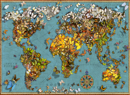 RAVENSBURGER pusle Liblikate maailm, 500 tk, 15043 15043