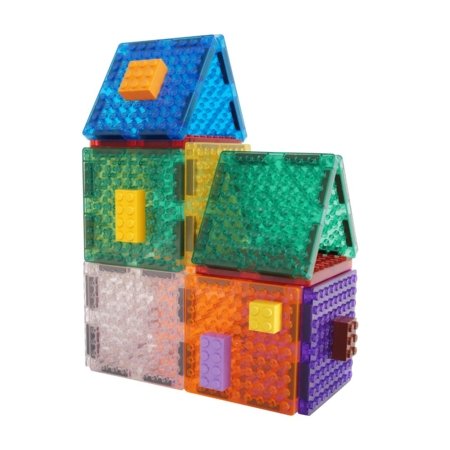 CLEVERCLIXX magnetkonstruktor Glitter Tiles Pack, 16 osa, CC-1023 
