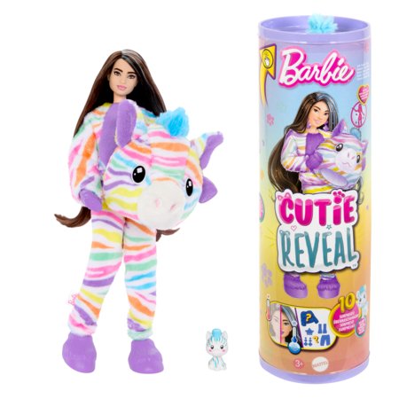 BARBIE Cutie Reveal unistuste seeria üllatusnukk Sebra, HRK39 