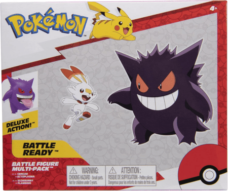 POKEMON Gengar ja Scorbunny figuurid, 2 tk, PKW2548 