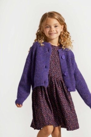 COCCODRILLO cardigan ACADEMY GIRL KIDS, lilla, ZC4172201AGK-016-122, 122 cm 