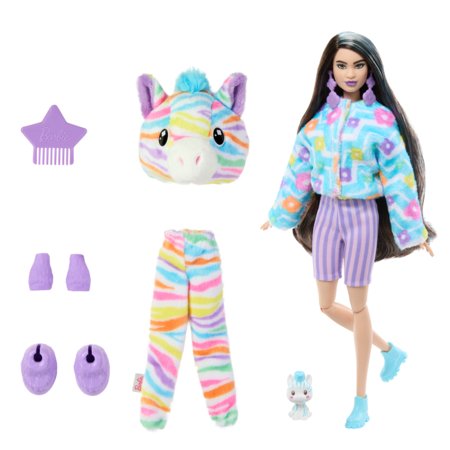 BARBIE Cutie Reveal unistuste seeria üllatusnukk Sebra, HRK39 