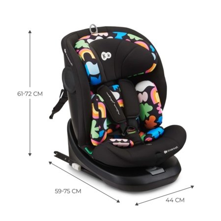 KINDERKRAFT turvatool I-GROW i-Size, 40–150 cm, happy shapes 