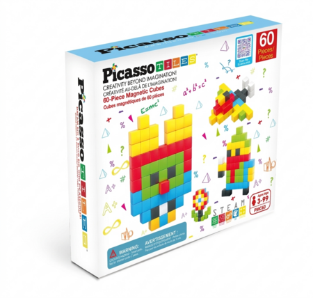 PICASSO TILES Magnetiline konstruktor magnetkuubikud 60 osa, PMC60 