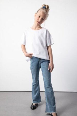COCCODRILLO püksid JEANS COLLECTION GIRL, sinine, cm 