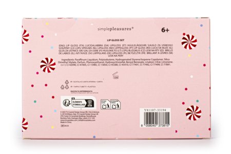 SIMPLE PLEASURES Lip Gloss set Santa Claus 4pcs., Y81107-33194 