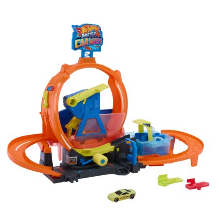 HOT WHEELS CITY mega tsükliga autopesula, JHL97 