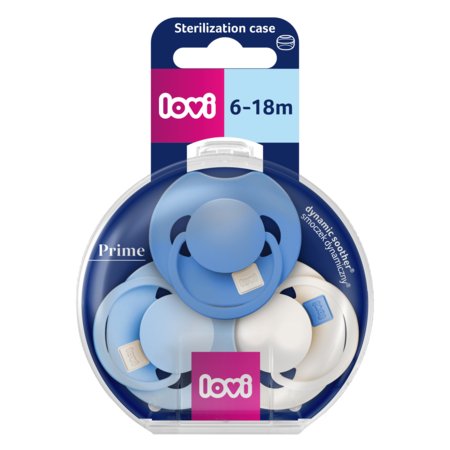 LOVI Prime silikoonist dünaamiline lutt, Ultramarine Blue, 6–18 kuud, 3 tk, 34/449 