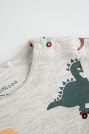 COCCODRILLO pikkade varrukatega bodi, hall, suurus 