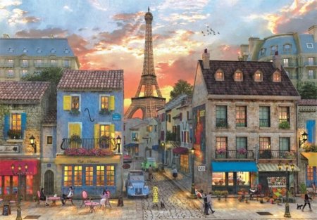 CLEMENTONI Puzzle Pariisi tänavad, 1000 tk,, 39983 