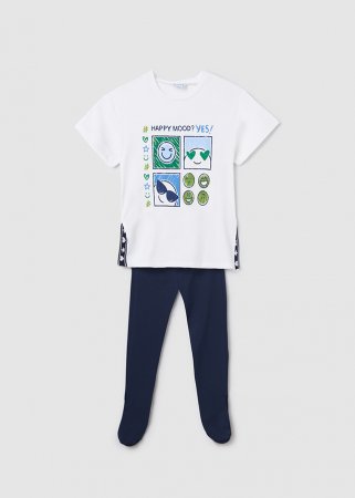 MAYORAL lühikeste varrukatega t-särk ja retuusid 8H, navy, 6749-16 6749-16