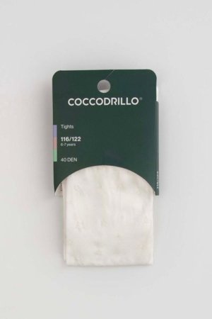 COCCODRILLO sukad TIGHT MICROFIBRE COLORFUL, valge, ZC5380314TMC-001-080, 80/86 cm 