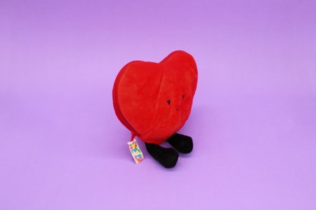 FLIPETZ pehme mänguasi - roos südames, Poppy red, 80400 