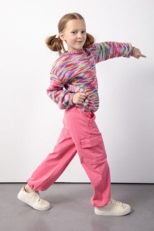 COCCODRILLO püksid RAVE GIRL KIDS, roosa, ZC5119101RGK-007-116, 116 cm 