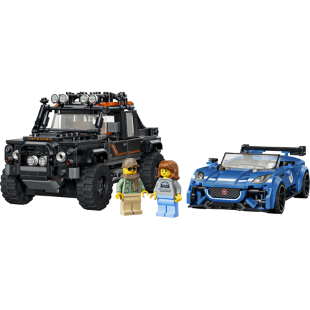 77264 LEGO® Speed Champions Jaguar Project 7 ja Land Rover Defender 