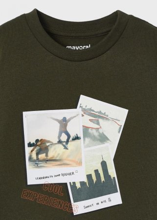 MAYORAL pikkade varrukatega t-särk 5F, forest, 128 cm, 4022-64 4022-64 4