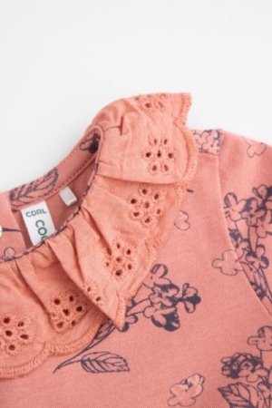 COCCODRILLO dress FLOWERS GIRL NEWBORN, roosa, ZC4129101FGN-007-086, 86 cm 