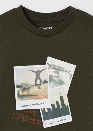 MAYORAL pikkade varrukatega t-särk 5F, forest, 128 cm, 4022-64 4022-64 4