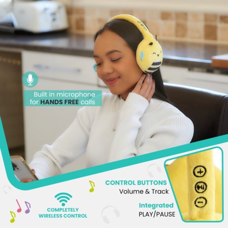 SQUISHMALLOWS pehmed Bluetooth-kõrvaklapid Sunny, HMSQM-BT-SUNNY 