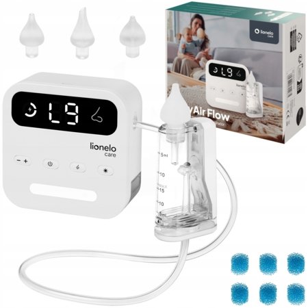 LIONELO elektriline ninaaspiraator BABYAIR FLOW, White 