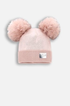 COCCODRILLO cap ACCESSORIES WINTER GIRL, roosa, ZC4364315AWG-007-054, 54 cm 