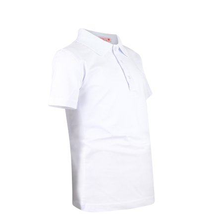 MAMAJUM lühikeste varrukatega polo särk, kootud 10-000007, valge, 158/164 cm 